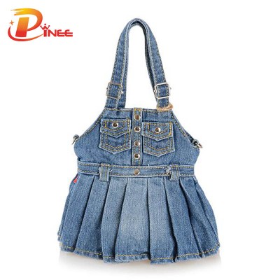 Vintage Denim Shoulder Handbags Fashion Designers Handbags High Quality 2019 Womens Bags Casual Woman Shoulder Bag Denim Jean Bag Hobo Purse