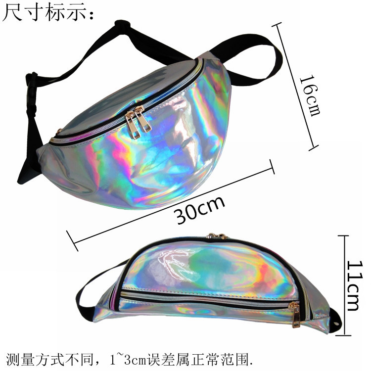 FREE! 0$ Rainbow Transparent Bag Punk FANNY PACK Punk Bum Bag Chic ...