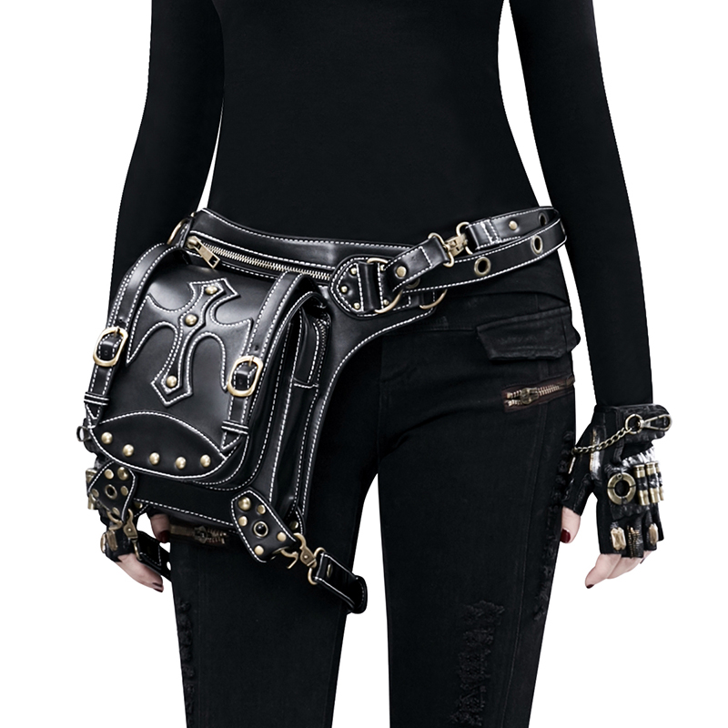 Original Bag Steampunk Thigh Waist Belt Bag Vintage Leather Steampunk Shoulder Crossbody Multifunctional Bag Backpack