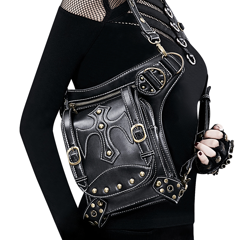 Original Bag Steampunk Thigh Waist Belt Bag Vintage Leather Steampunk Shoulder Crossbody Multifunctional Bag Backpack