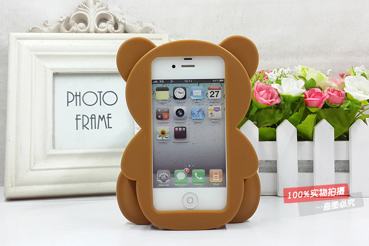 Teddy Bear Phone Case Teddy Bear Iphone 6 Case Lovely Cartoon Teddy Bear Patrick Frosted PC Phone Case Cover for iPhone 6 6S 6S 7 plus