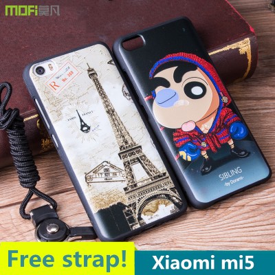 Xiaomi mi5 case pro prime MOFi original Xiaomi mi5 pro case back cover cartoon cute relief totem colours capa coque funda xiomi 