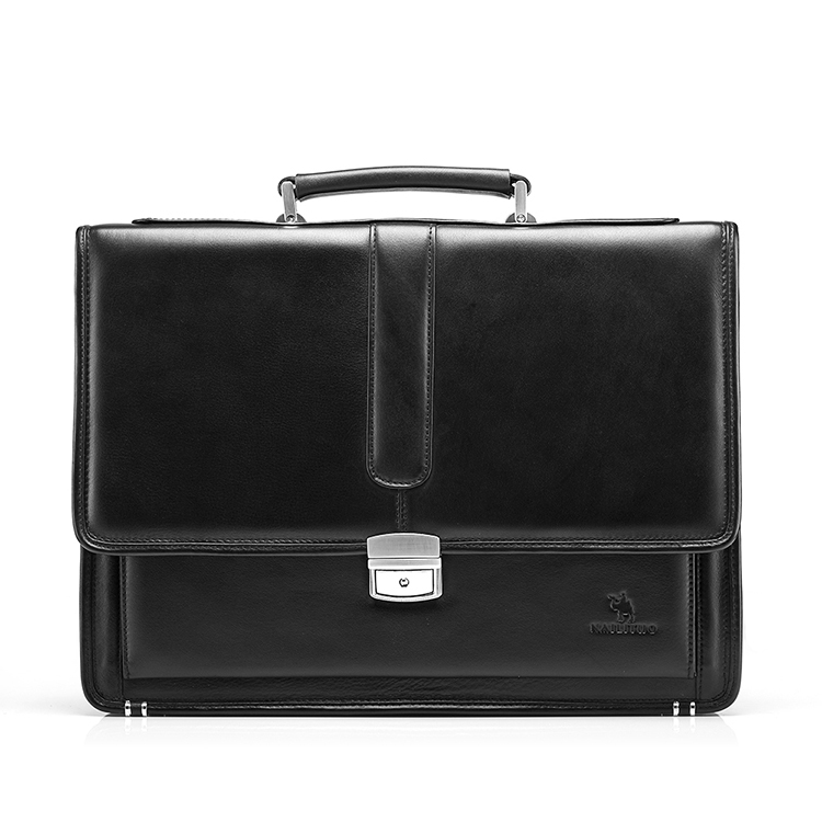 Men's Leather Briefcase Business Attache Case Messenger Shoulder CrossBody Bag