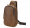 Mens Leather Sling Bag Vintage Chest Shoulder Bags Casual Crossbody Backpack with USB Charging Port