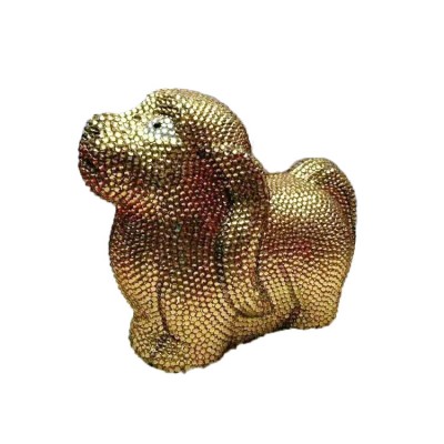 Animal Bags Luxury Animal Shape Dog Clutches Crystal Evening Bags and Diamond Crystal Box Cluthes for Party Wedding Prom Bridal
