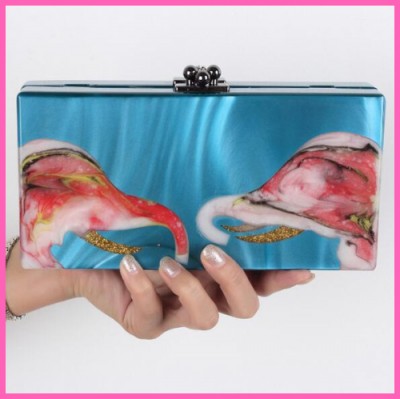 Elephant Brand Design womens handbag clutch evening bag personality Acrylic Casual purse wallet fashion A334 