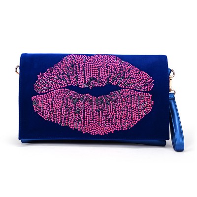 Sexy Bag 2019 New Fashion Bright Brand Ladies Women Handbag Bags Sexy Lips Dots PU Day Clutches Large Clutch Envelope Messenger Bag