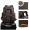 Original Brand Leather Backpack 15.6 inch Laptop Backpack Vintage Business Travel Bag Large Capacity School Daypacks with USB Charging Port & YKK Zippers