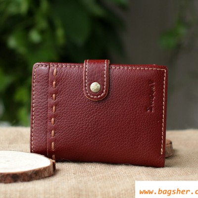 front of Brown leather man wallet
