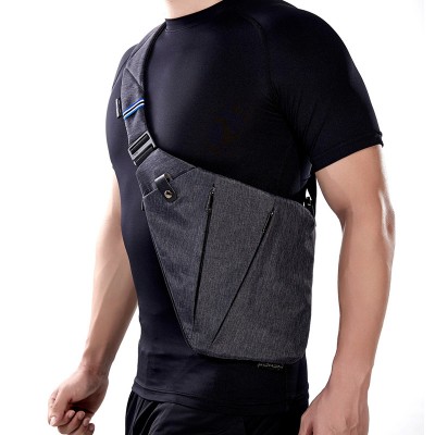 NewBring Compact Single Shoulder Bags for Men Waterproof Nylon Crossbody bags Male Messenger Bag Multipurpose Daypack Single Shoulder Bags