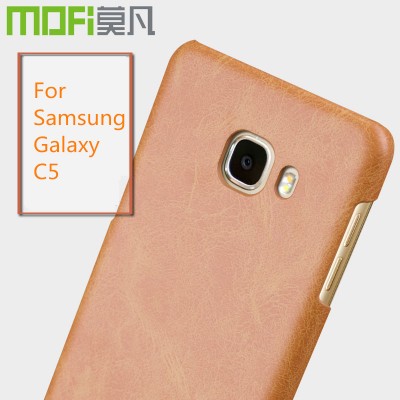 Phone Cases For Samsung For Samsung C5 case MOFi original for Samsung c5 2019 case hard PU leather back cover for samsung c5000 galaxy c5 coque capa 5.2 