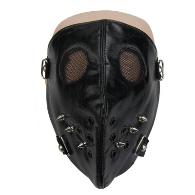 Plague Mask Steampunk Plague Doctor Mask Punk Personality Rivets Masks Steampunk Men Women Stage Performance Face Masks Halloween Costume PU Leather Mask