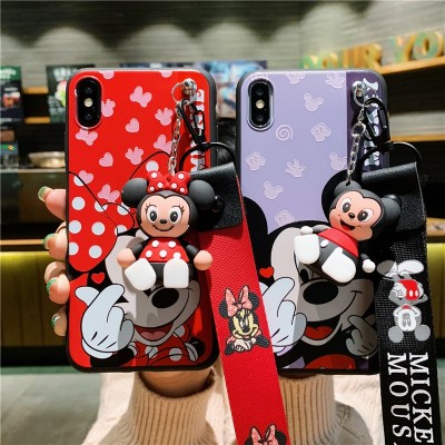 Cartoon Phone Case For iPhone Soft Lovely Mickey Minnie Mouse iPhone XS MAX XR  X 7 8 Plus 6 6S Plus 5 SE Case