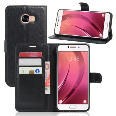 For Samsung Galaxy C7 Case Flip Cover Wallet PU Leather Cover Case for Samsung Galaxy C7 Cover Phone Case with Stand Function
