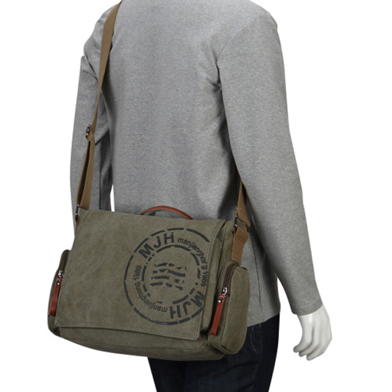 Vintage Leather Mens small shoulder messenger bag Boys Gift Crossbody travel bag