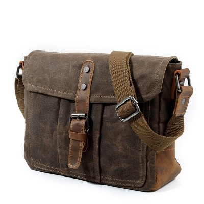 Canvas Messenger Bag For Mens Shoulder bag Vintage Satchel Man Classic Hasp Crossbody Bags Male Schoolbag