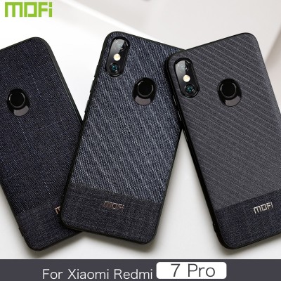 Xiaomi Redmi 7 Pro Case Xiaomi Play Cover Mofi Business Gentleman Fabric Xiaomi Redmi 7 Pro Cover Xiaomi Play Back Cover