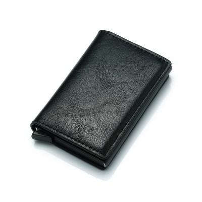Rfid Card Holder Men Wallets Money Bag Male Vintage Black Short Purse Small Leather Slim Wallets Mini Wallets Magic