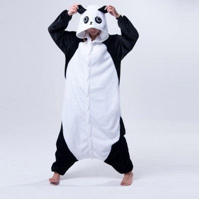 Cute Cartoon Kigurumi Panda Long Sleeve Hooded Onesie Adult Women Animal Lovely/Red eyes/ Kungfu Panda Pajamas
