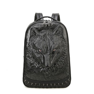 3D Animal PU Leather Backpacks Gothic Steampunk Unique backpack cool bag steampunk fashion Women Men Backpack Rivet Computer Bags Good Quality Fashion Travel Bags 2019