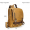 Mens Brown Genuine Leather Backpack Vintage Small Daypack College Bag Fits 9.7 Inch Ipad Air