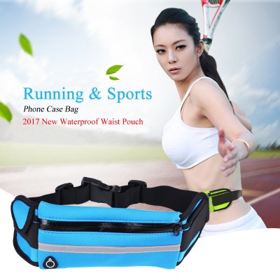 Waterproof Cell Phone Pouch Sport Running Waist Pack Waterproof Belt Pouch Mobile Cell Phone Case Cover Bag for Multi Smartphone Model Below 6 inch