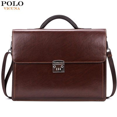 Vicuna Polo Famous Brand Luxury Office Business Mens Briefcase Bag