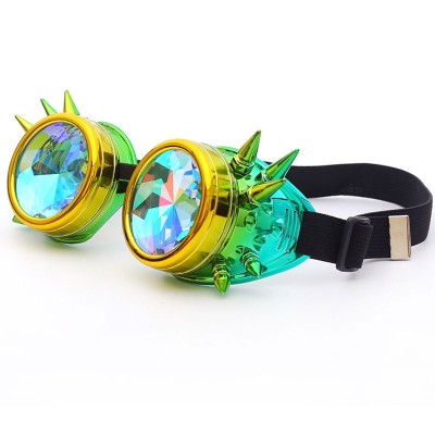 FLORATA Hot New Men Women Welding Goggles Gothic Steampunk Cosplay Antique Spikes Vintage vitoriano Glasses Eyewear