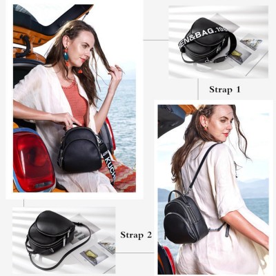 Multifunction Backpack Female Genuine Leather Ladies Shoulder Bags Brand Small Women Backpack