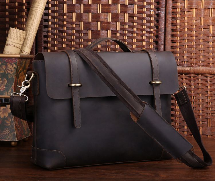 leather laptop messenger bag