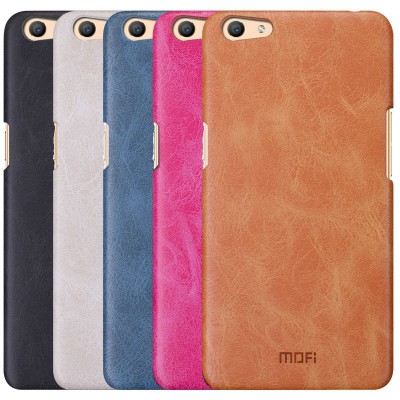 OPPO f1s case MOFi original leather back case f1s hard case back cover oppo a59 pure pink brown coque housing business 5.5 inch 