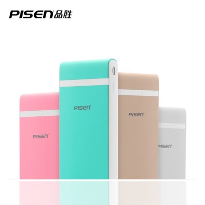 PISEN multicolor PowerBank 10000mAh Polymer Batter Battery Portable protable Fast Charger Powerbank for iPhone 6 Xiaomi huawei