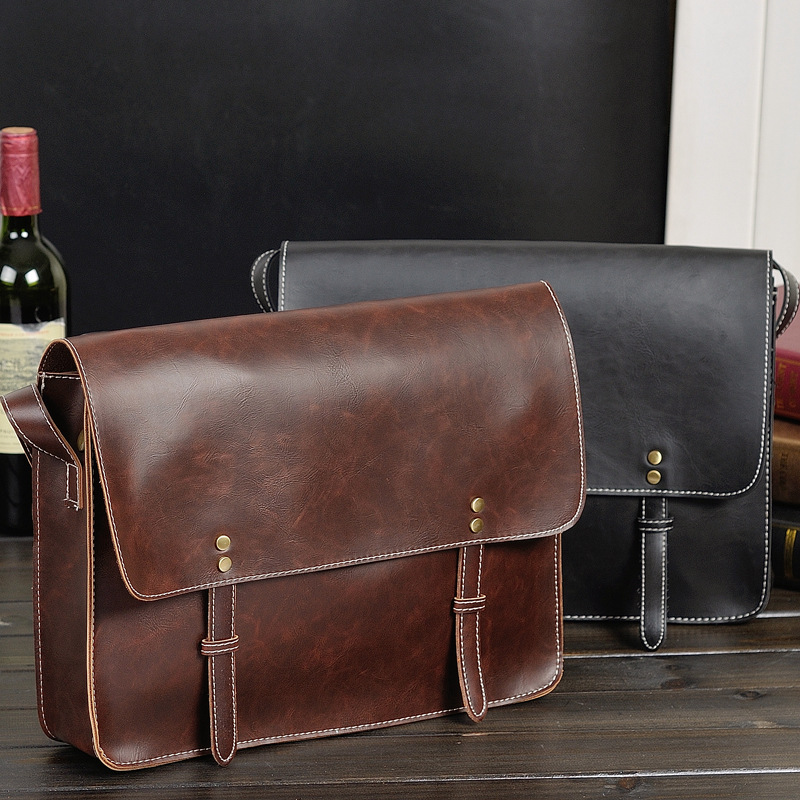 man leather briefcase