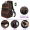 Original Brand Leather Backpack 15.6 inch Laptop Backpack Vintage Business Travel Bag Large Capacity School Daypacks with USB Charging Port & YKK Zippers