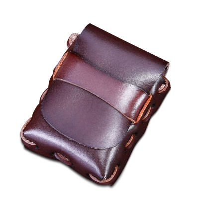 Leather Fanny Pack Small Vintage Men Genuine Leather Cowhide Cigarette Belt Bag Casual Fanny Bag Handmade Gifts Waist Pack