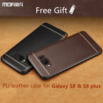 MOFi Case for SAMSUNG s8 plus case cover MOFi original for Galaxy s8 back case soft Imitation leather for samsung s8 plus cover