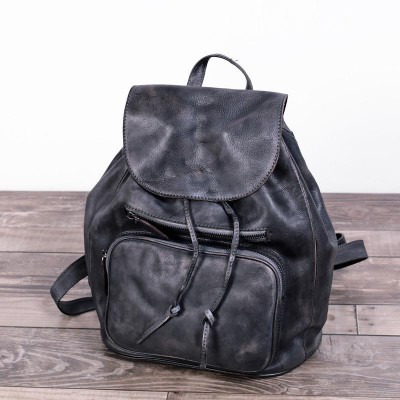 Printing Backpack Kpop 2019 Women Genuine Leather Backpacks Famous Brand Vintage For Teenage School Bags Real Casual Travel Bag 