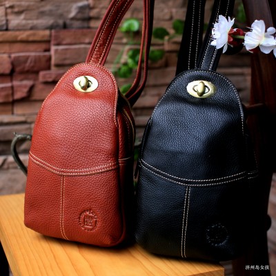 Womens Leather Chest Pack