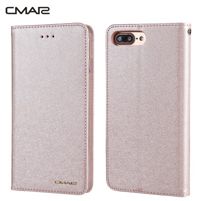 Luxury Magnetic Flip Wallet Case for iPhone 7 Plus Phone Protective Cover Coque Capinha for iPhone7 7Plus Rose Gold Case