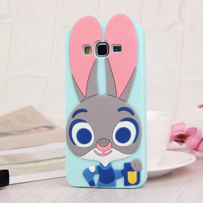 Rabbit Phone Case Rabbit 3D Cartoon Soft Silicone Case for Samsung Cartoon Phone Cases Personalised Phone Case Funny Phone Cases Cute Phone Cases Rabbit Case