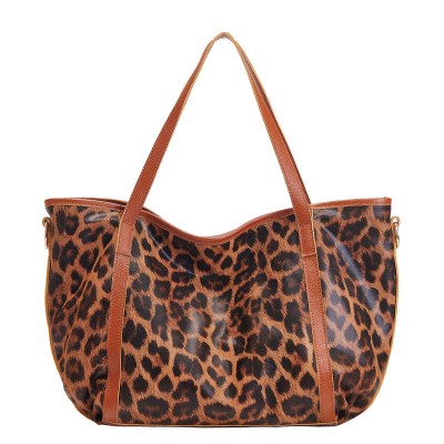 Sexy Bags Newest Luxury Brand Sexy Women Shoulder Bag Leopard Geniune Leather Handbag Fashion Design Lady Totes High Capacity Shopping Bag