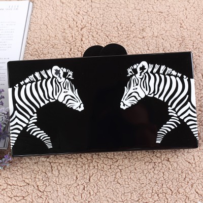 High Quality Guangzhou Name Acrylic Evening Clutch  Shape Horse China Aliexpress Factory Ladies Bradal Party Acrylic Box Clutch 