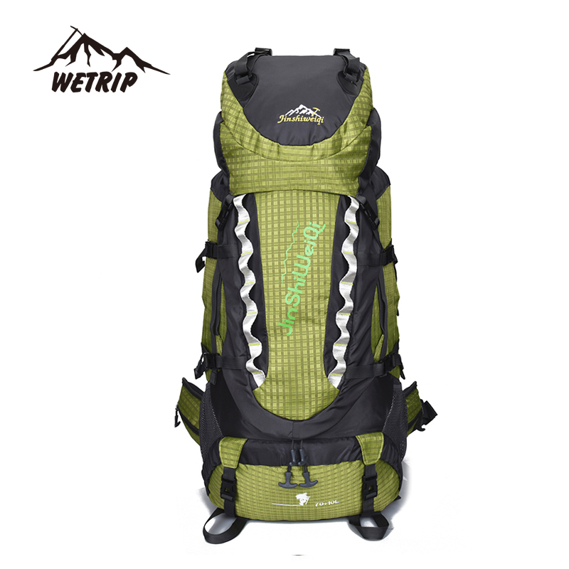 80L Outdoor Travel Hiking Camping Backpack Waterproof Rucksack Trekking Bag Pack
